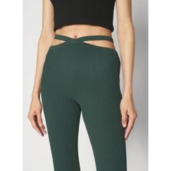 NWT Cult Gaia Ashton Pants in Isla Green Sz. L - Picture 2 of 9